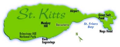 St. Kitts Map